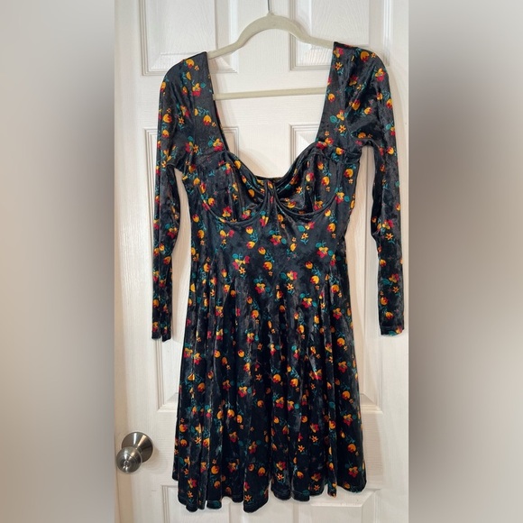 Free People Floral Long Sleeve Dress‎ Size XS - Picture 2 of 11